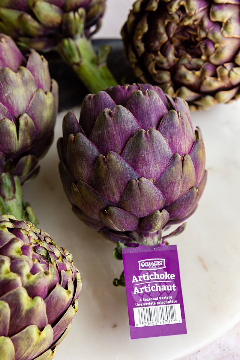 Stuffed Purple Artichokes Food with Feeling