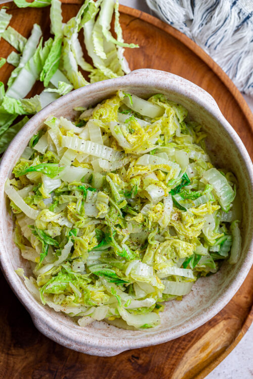 Sautéed Napa Cabbage Food with Feeling