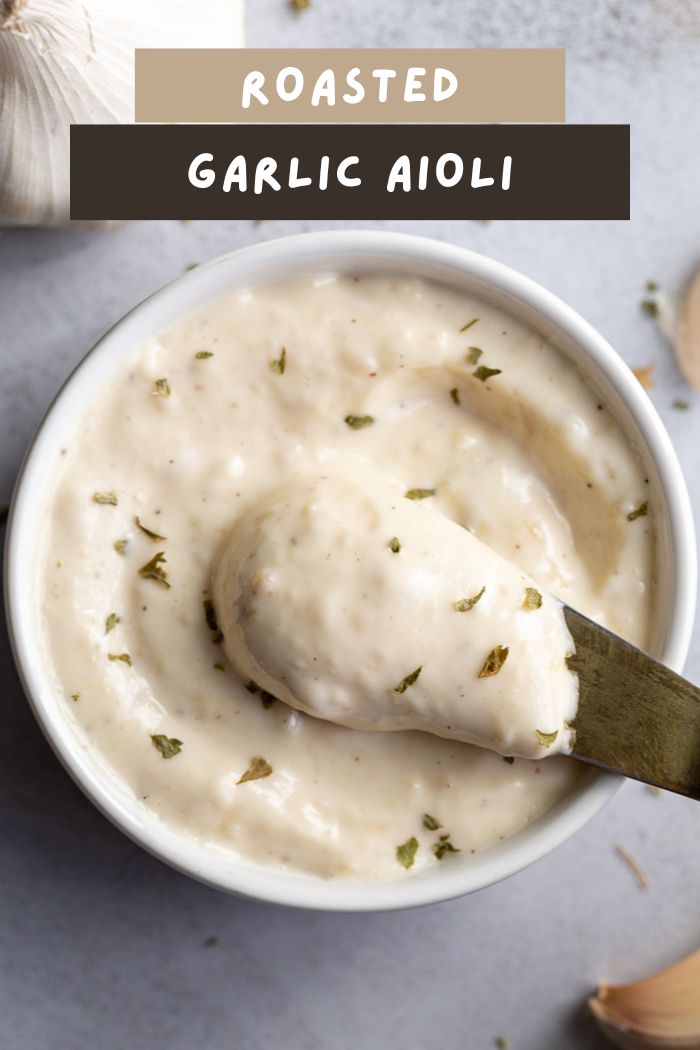 Roasted Garlic Aioli Food with Feeling