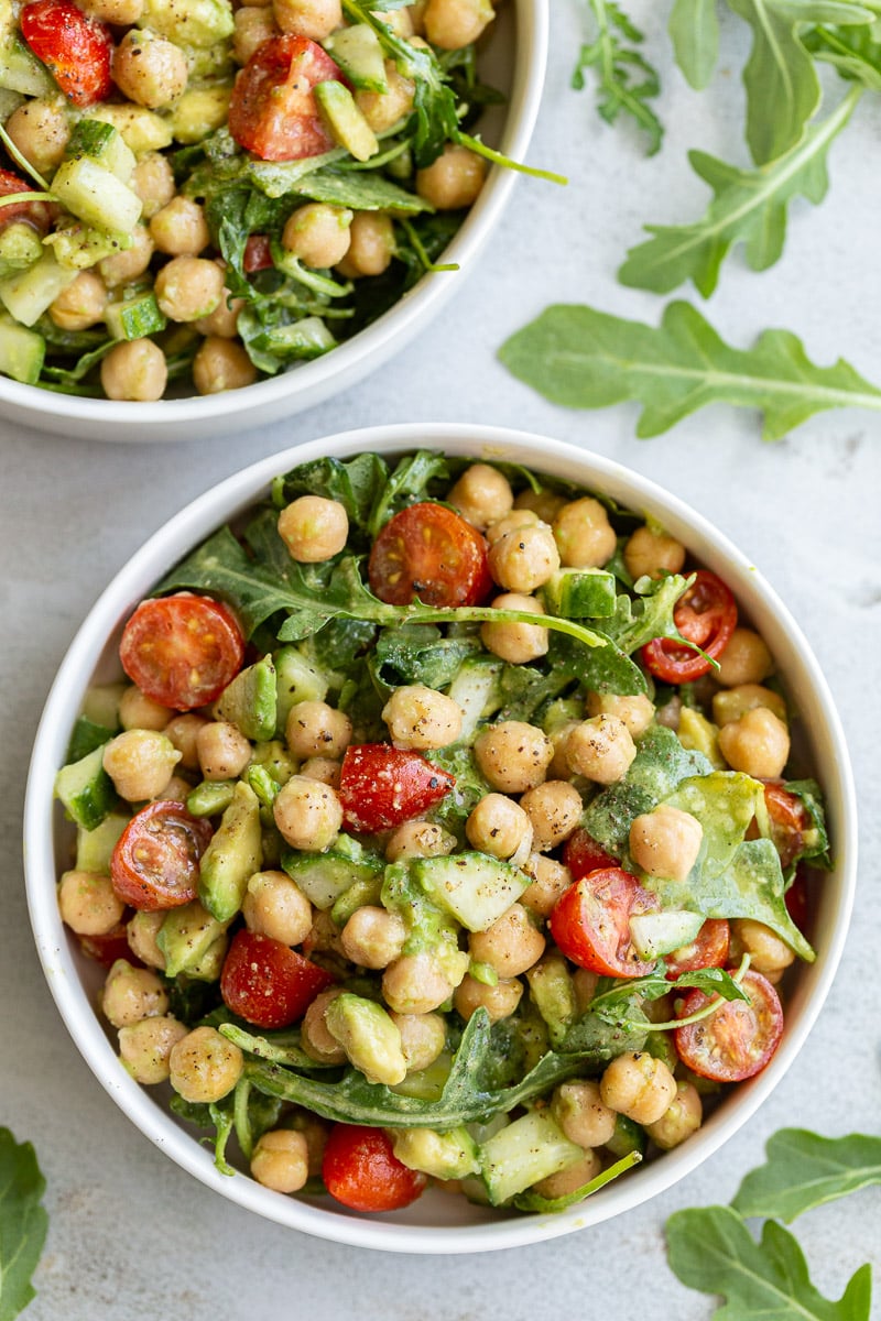 Chickpea Avocado Salad Food with Feeling