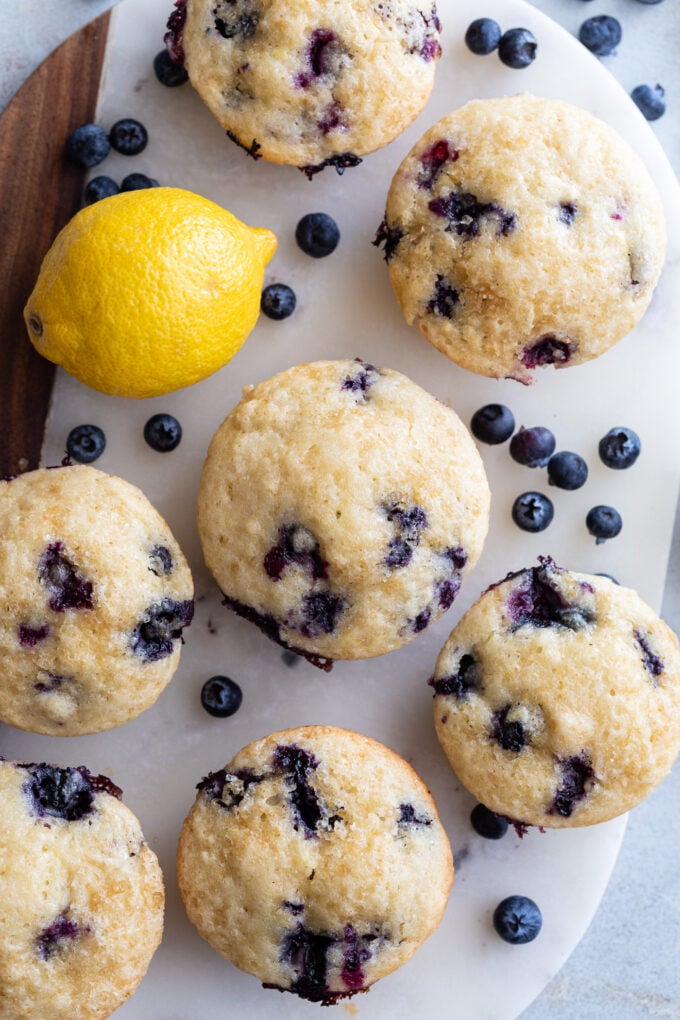 Lemon Blueberry Muffins - Food with Feeling