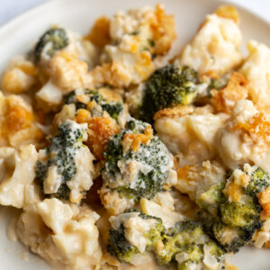 Cheesy Broccoli & Cauliflower Casserole