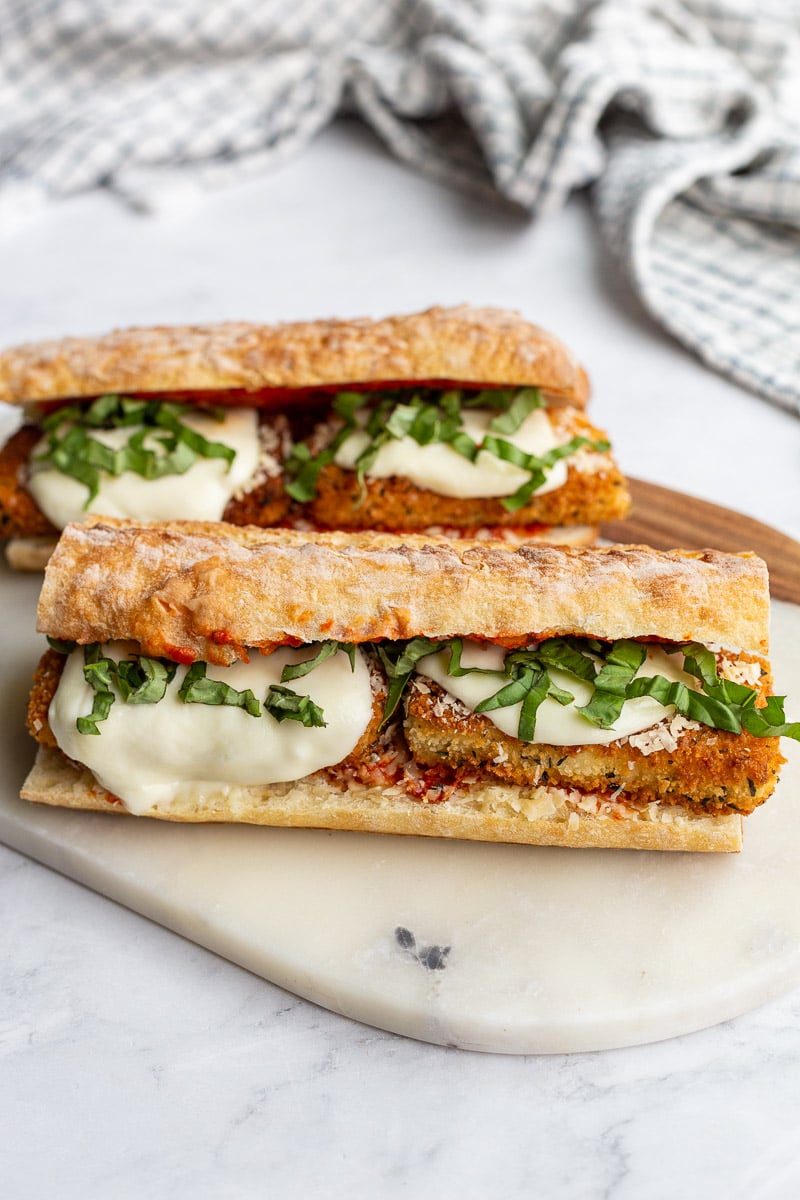 Tofu Parmesan Sandwiches - Food with Feeling