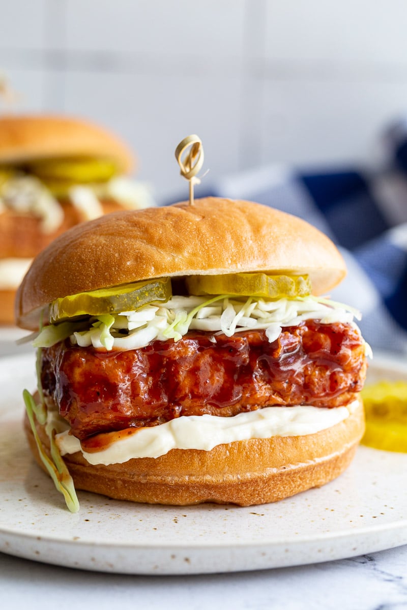 "Chicken" Fried Tofu Sandwich - Food with Feeling