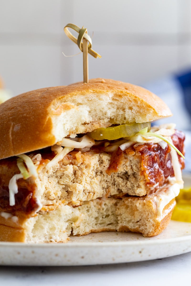 "Chicken" Fried Tofu Sandwich - Food with Feeling