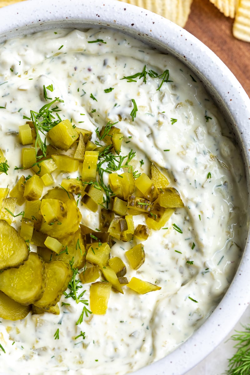 Dill Pickles Dip - Food with Feeling