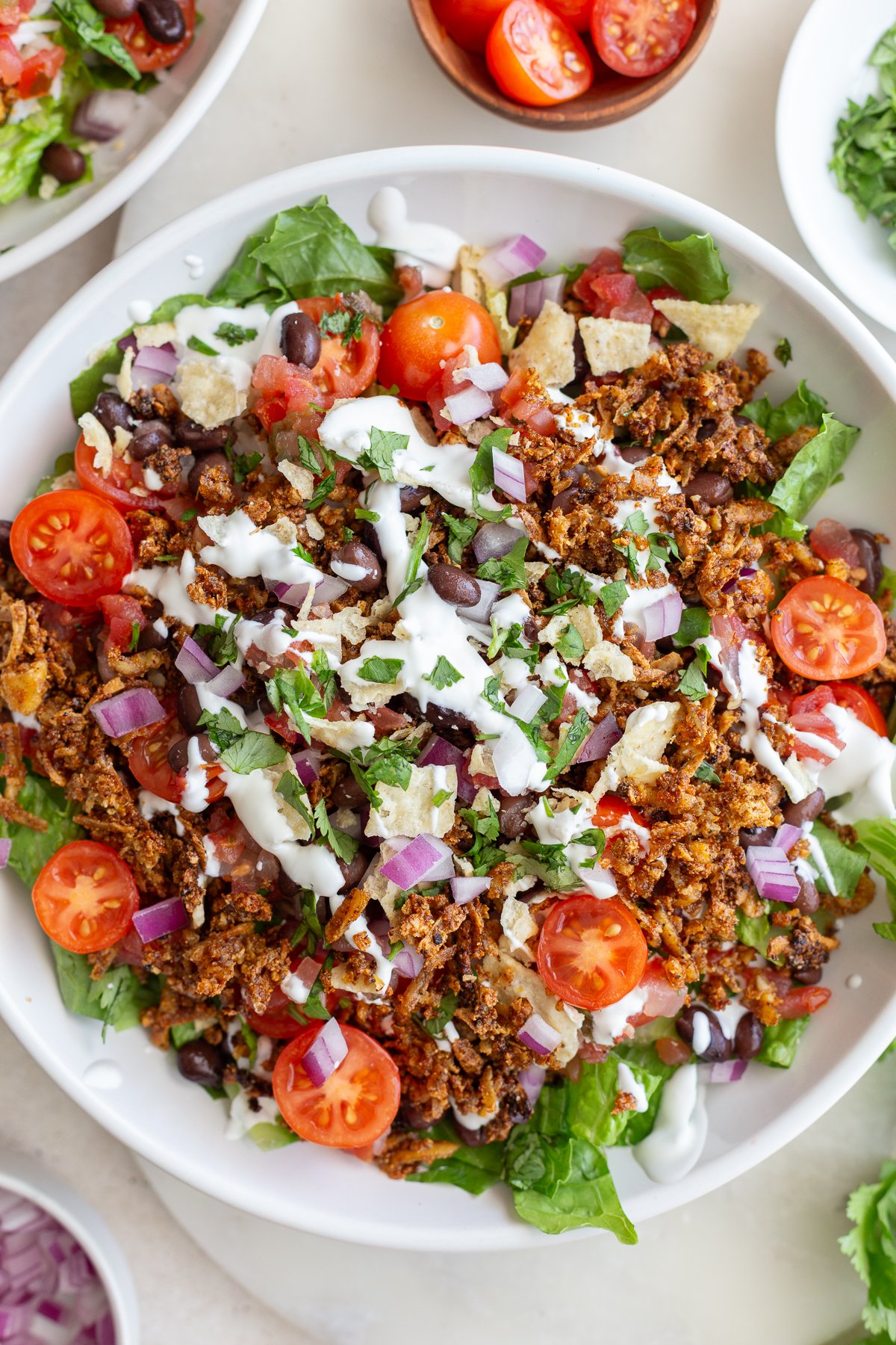 Crispy Tofu Rice Bowls (Easy Vegetarian Taco Bowls)