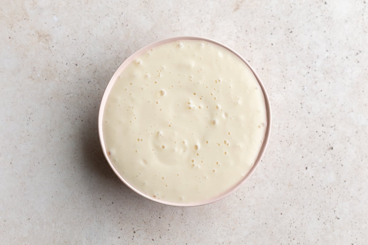 how to make creamy butter beans - make the tofu cream sauce in a blender