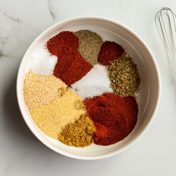 spices in a bowl for fajita seasoning