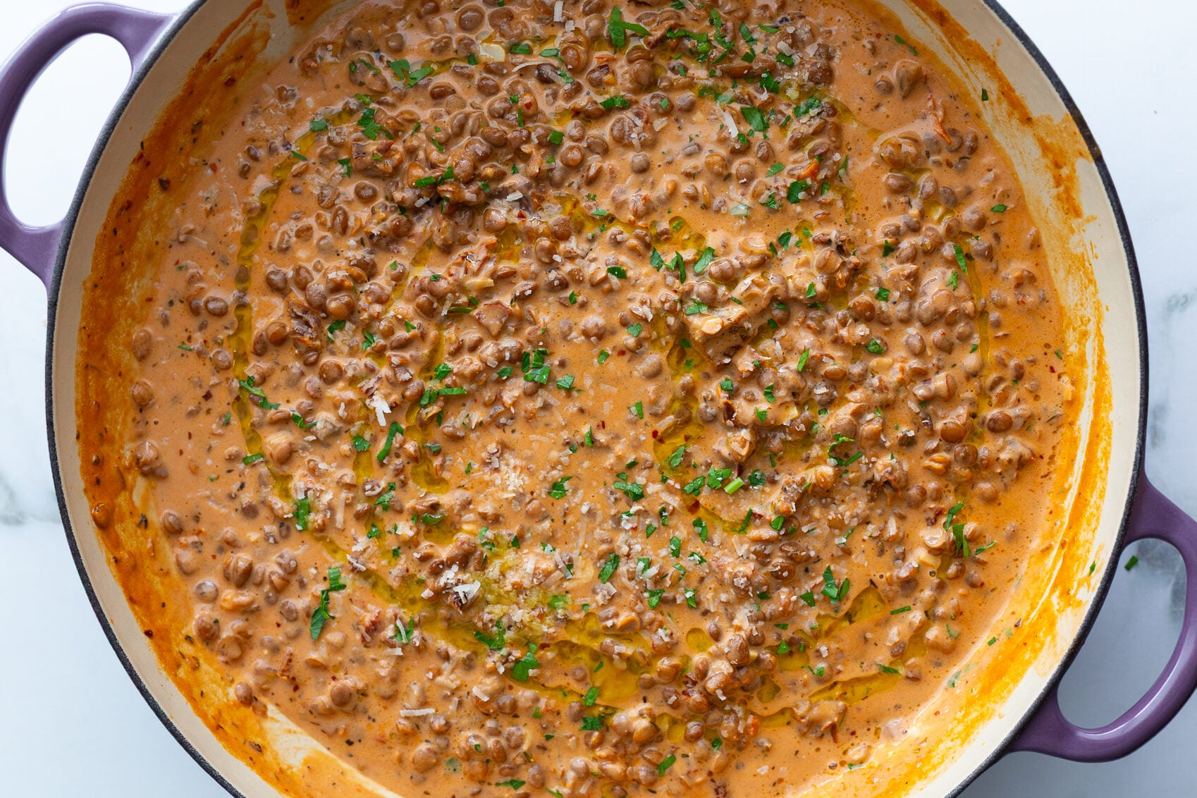 Marry Me Lentils (One Skillet Recipe)