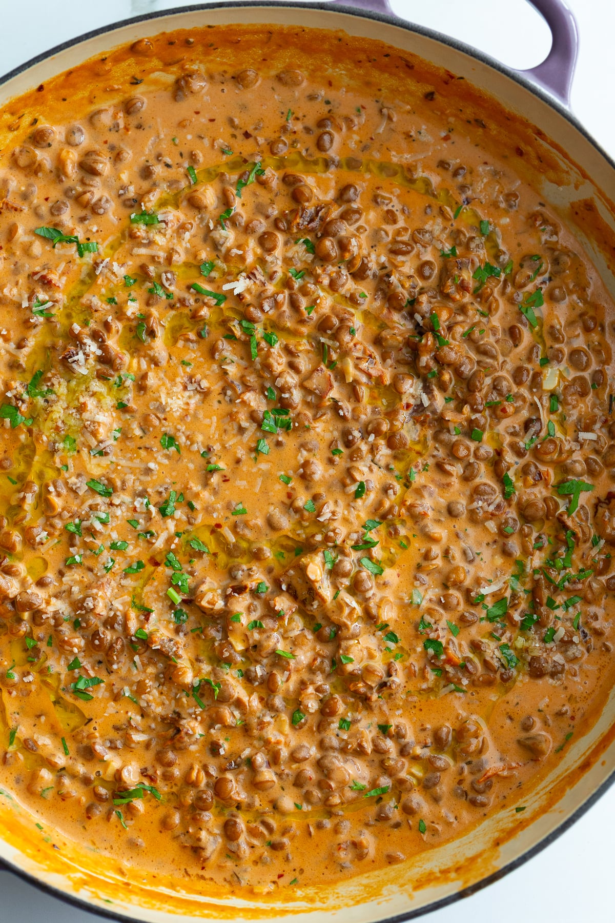 marry me lentils in a large skillet