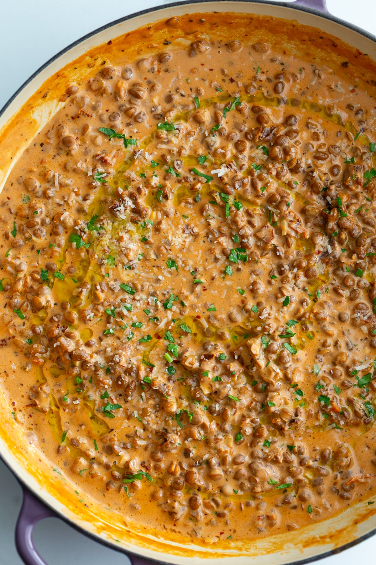 marry me lentils in a large skillet