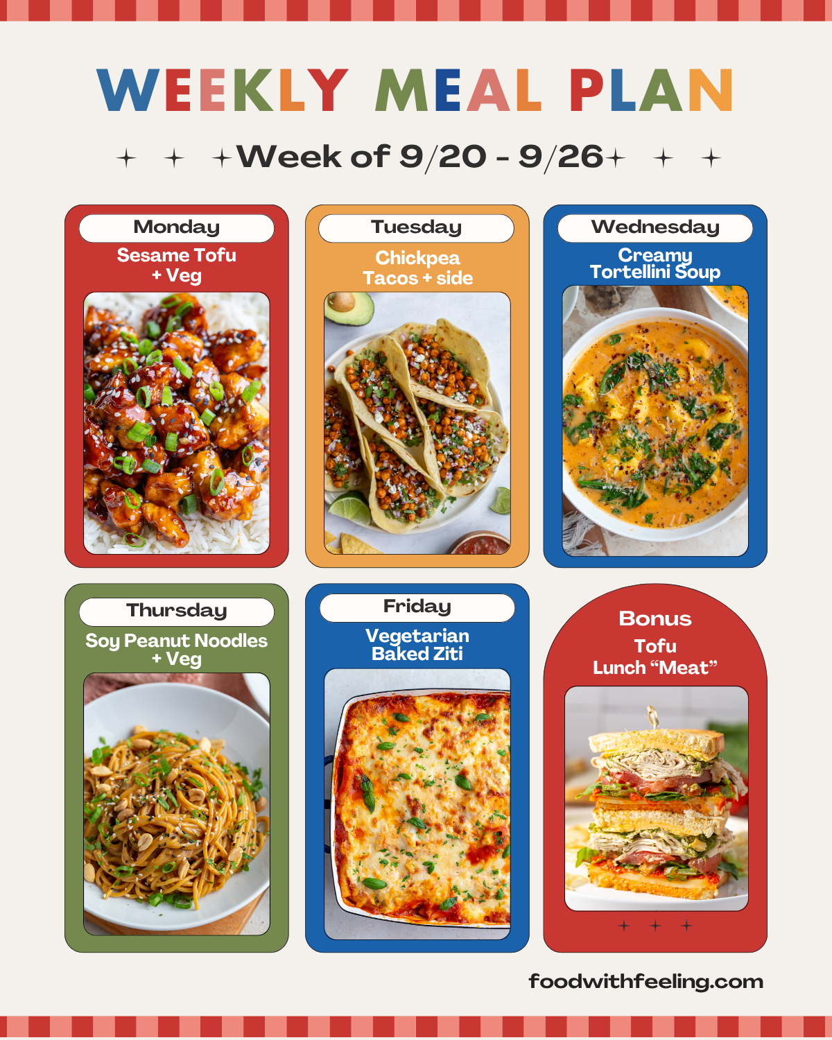 Meal Plan #54 - Food with Feeling