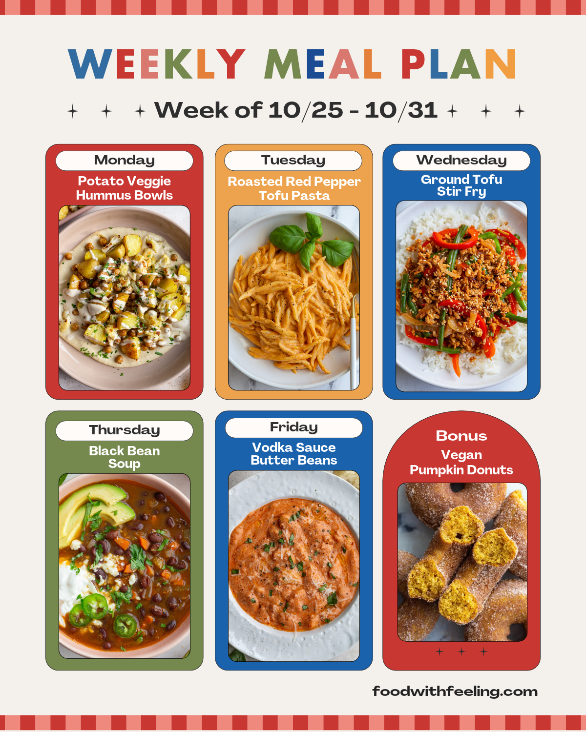 Meal Plan #57 - Food with Feeling